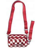 Crossbody-8036-7 CHECK RED